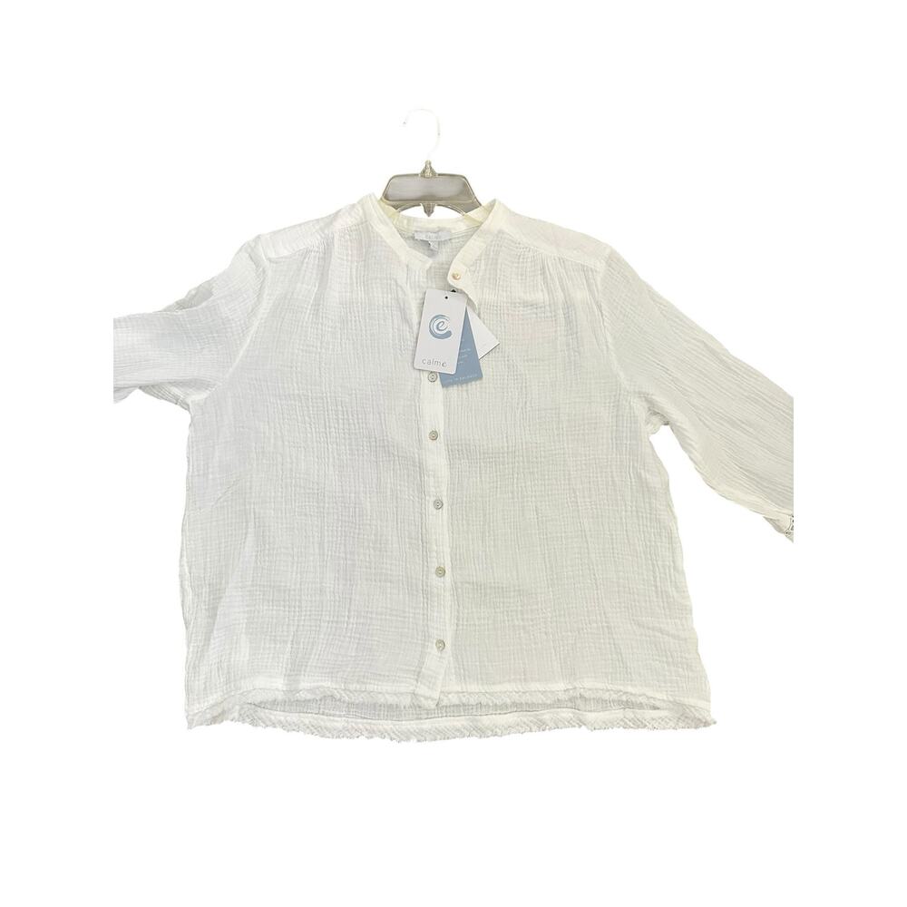 Johnny Was Gauze Peasant Top white size small - Picture 5 of 9